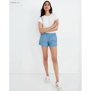 Madewell Womens Mid Rise Pull On Short Sz M Preppy Capsule Tennis Comfy Everyday